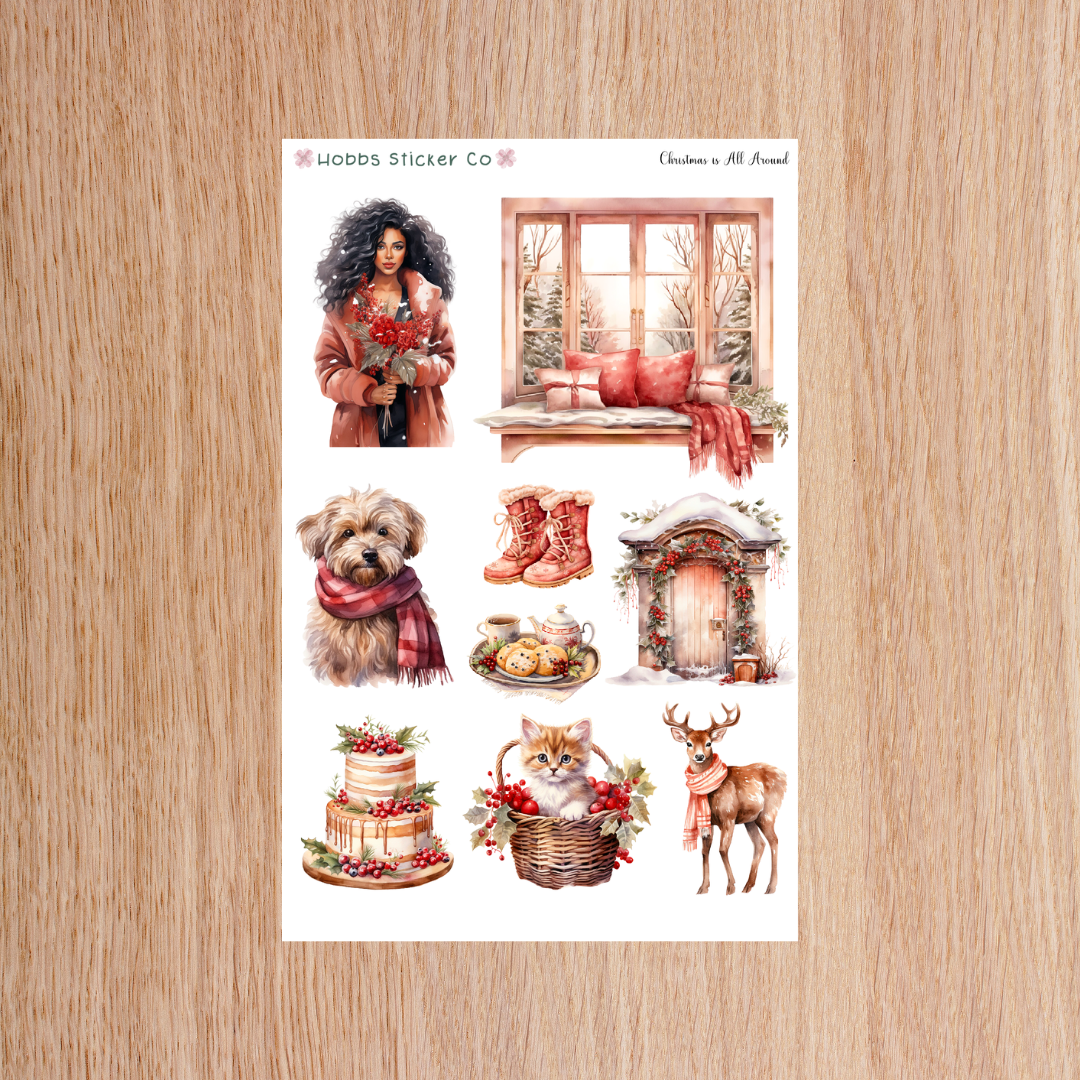 Christmas is All Around Deco Sheet Junior