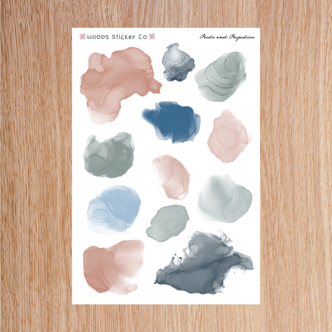 Pride and Prejudice Ink Splotches Junior
