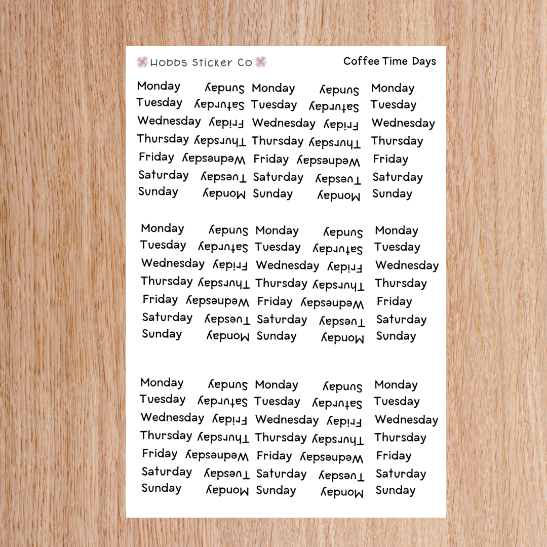 Coffee Time Planner Setup Collection Junior