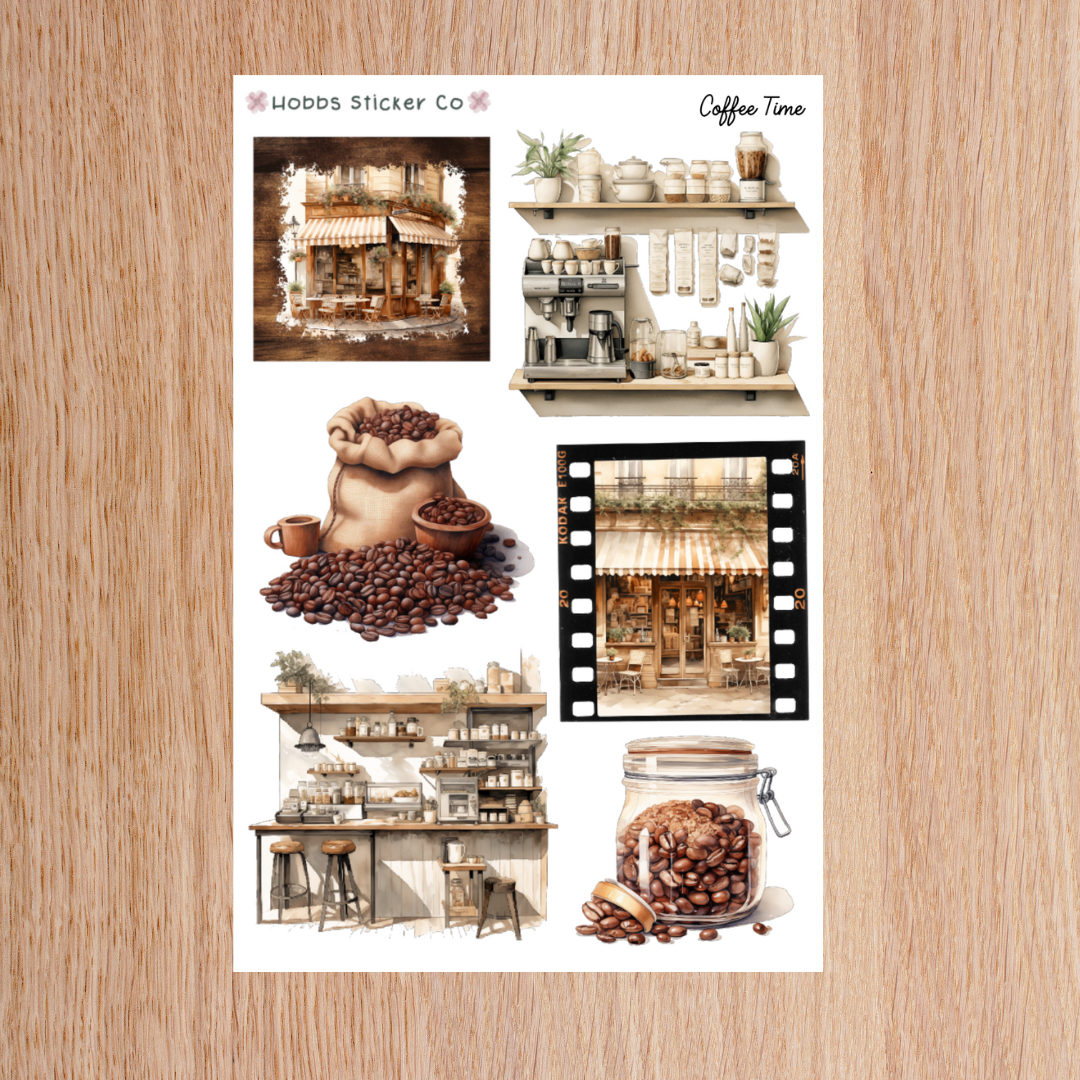 Coffee Time Planner Setup Collection Junior