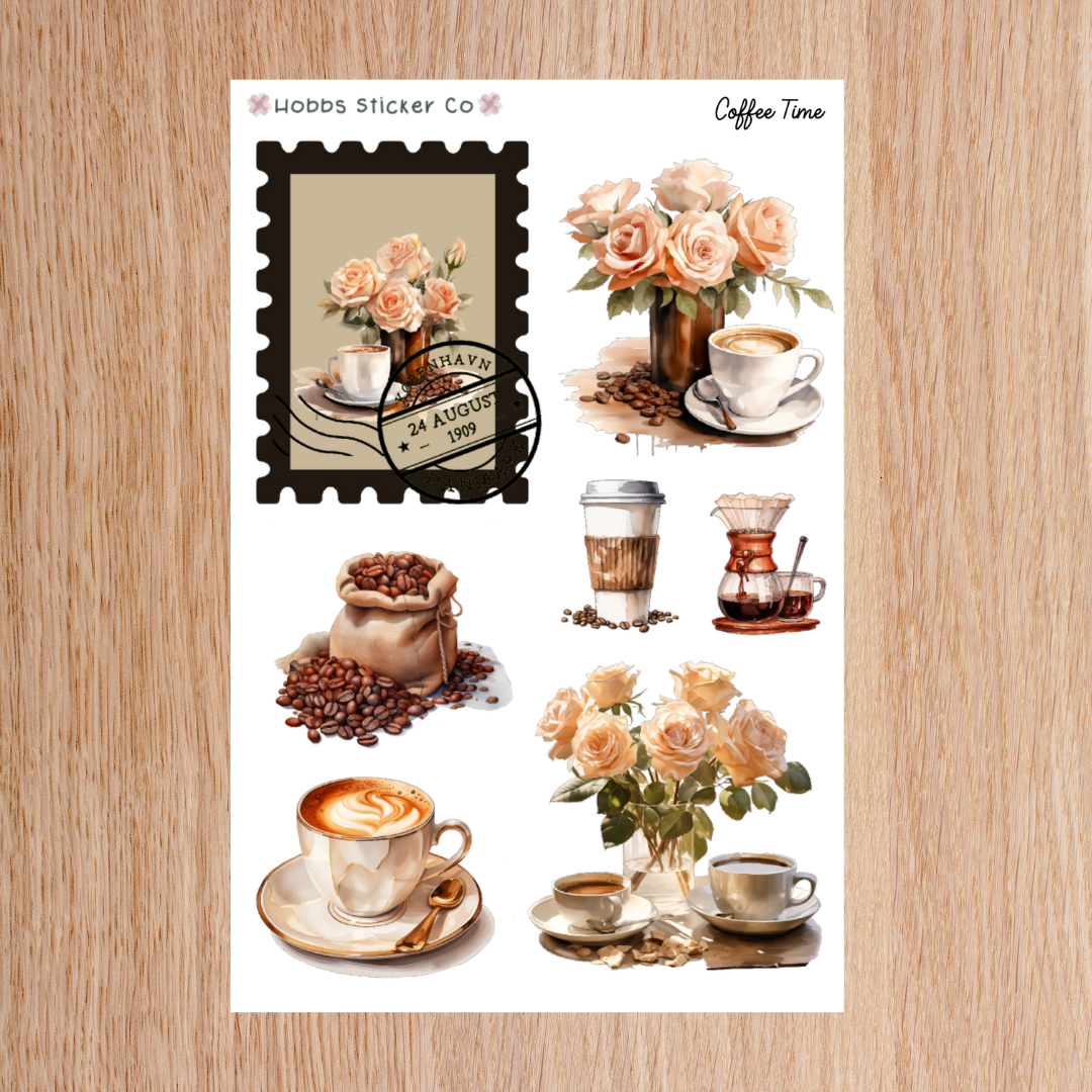 Coffee Time Planner Setup Collection Junior