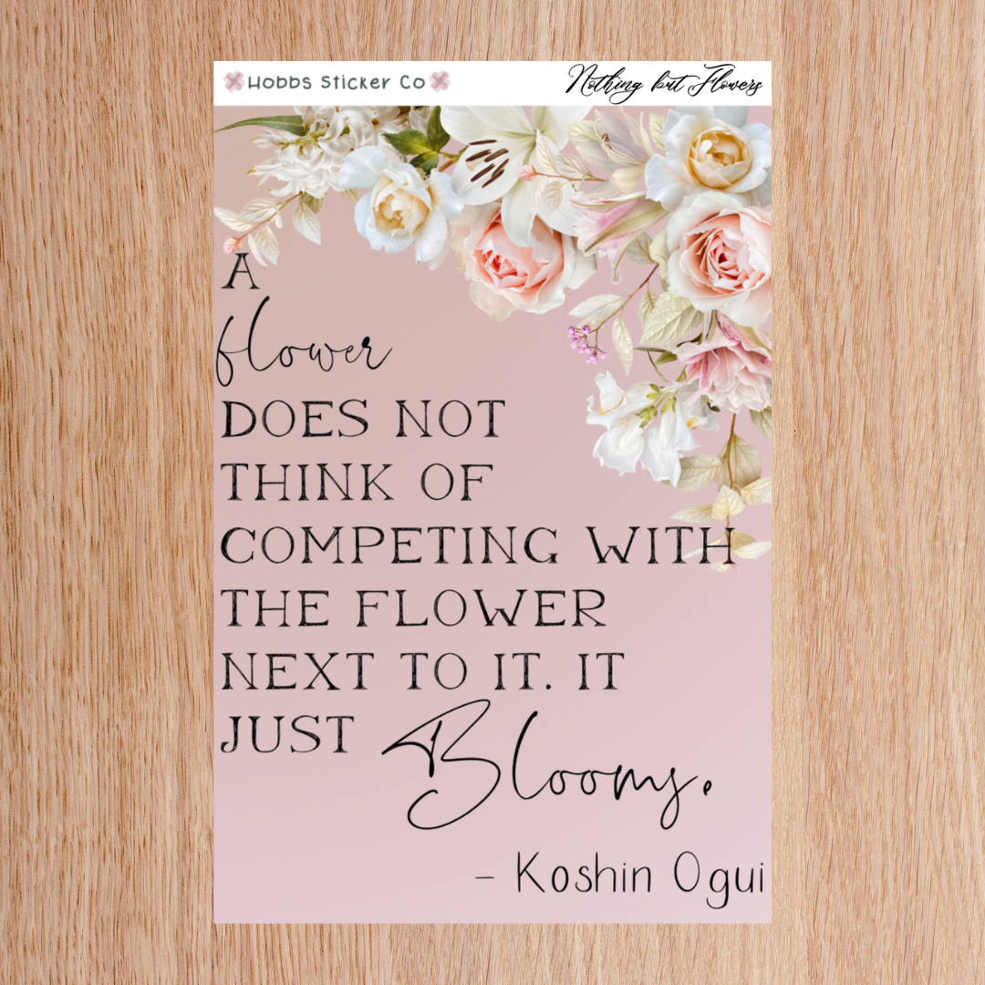 Nothing But Flowers Planner Setup Collection Just the Deco Junior