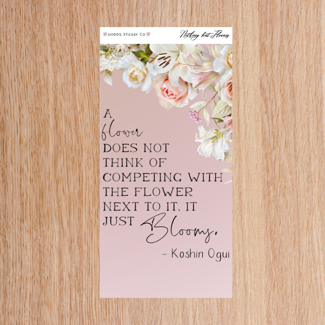 Nothing But Flowers Planner Setup Collection Just the Deco Junior