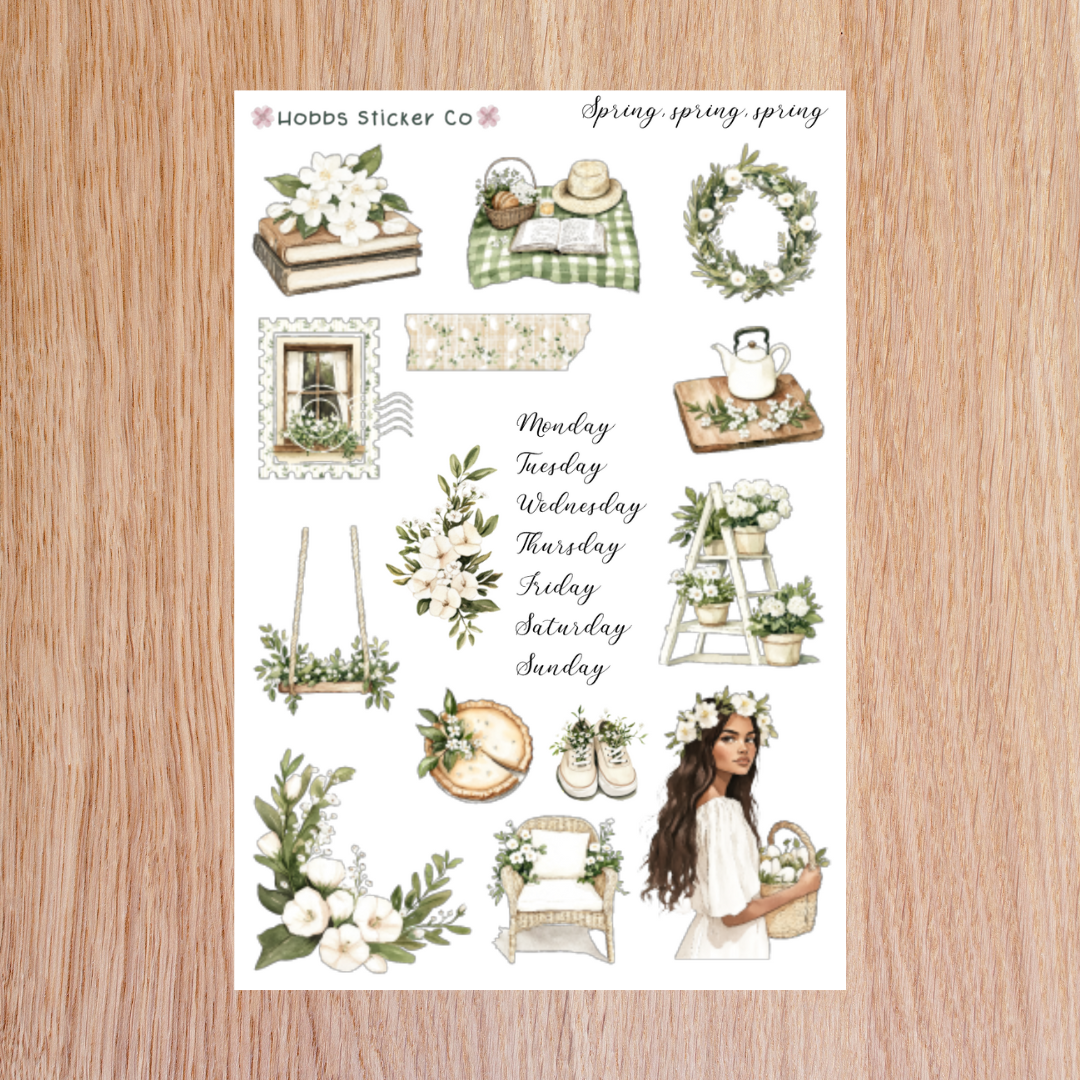 Spring Spring Spring Journaling Kit Page 1 Regular