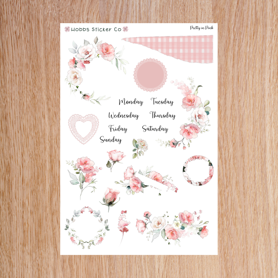 Pretty in Pink Journaling Kit Page 1 Junior