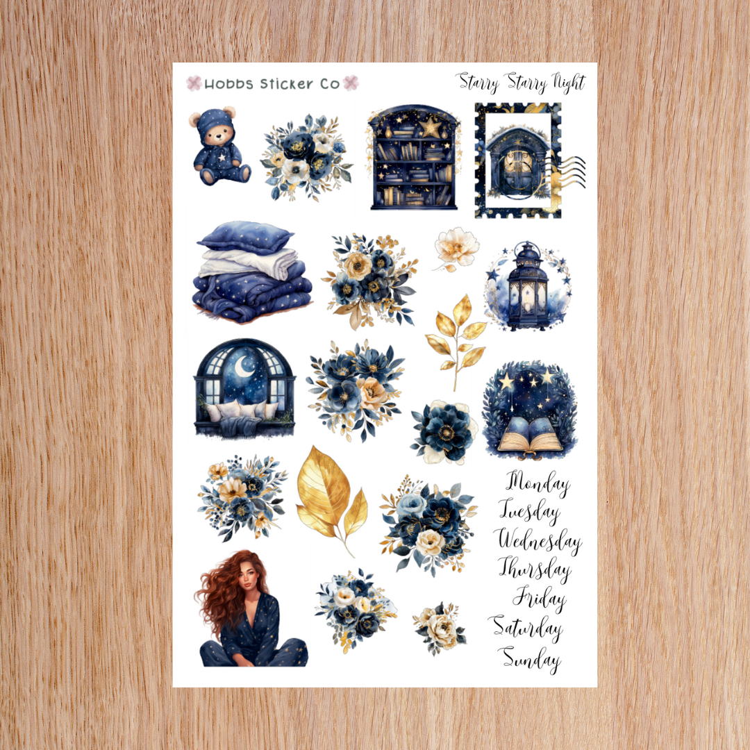 Starry Starry Night Journaling Kit Page 1 Junior