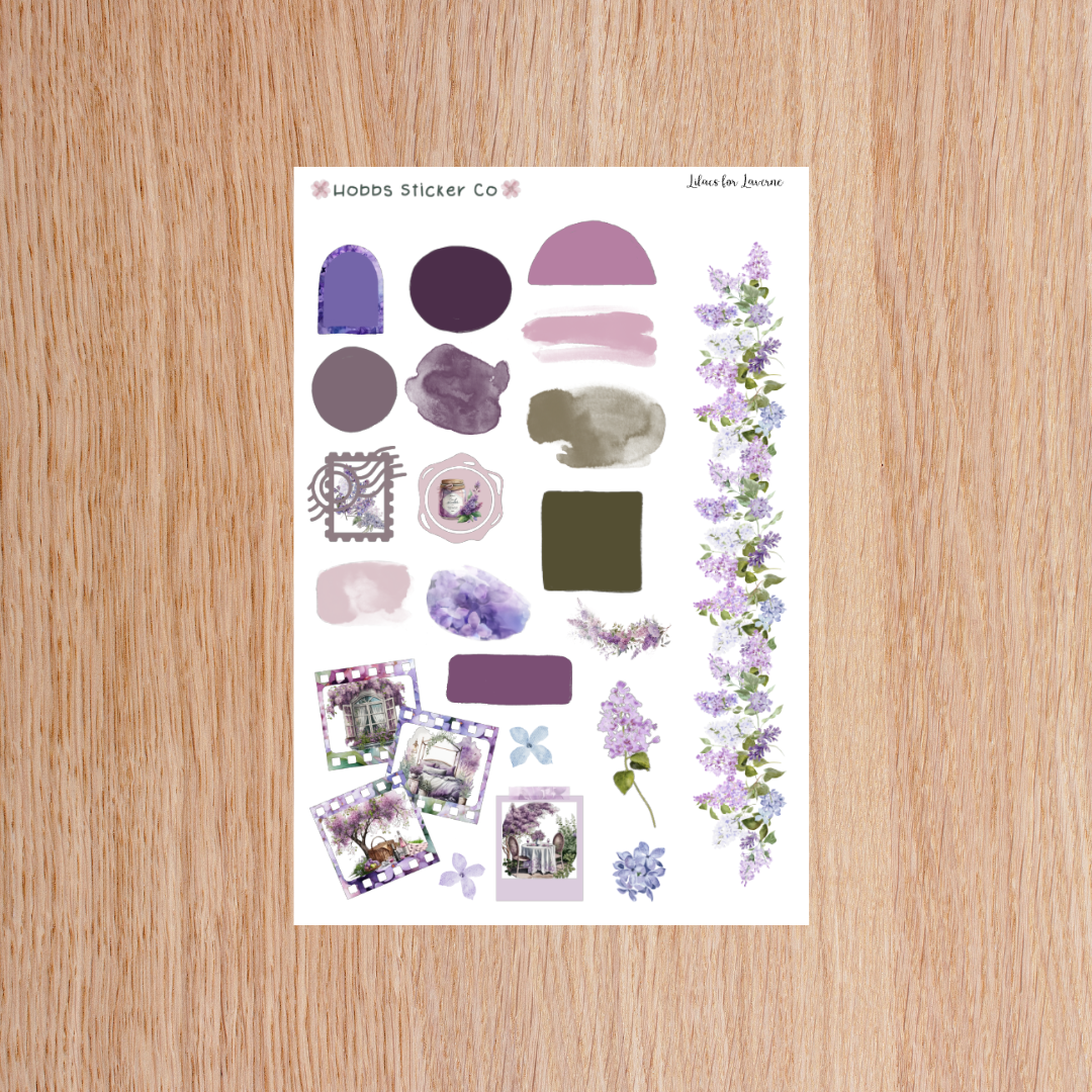 Lilacs for Laverne Journaling Kit Page 2 Regular
