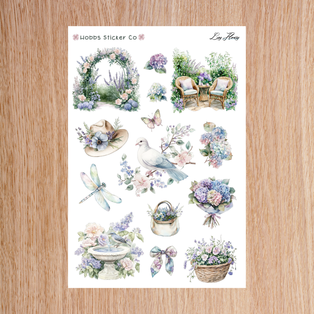 Les Fleurs Deco Sheet 3 Regular
