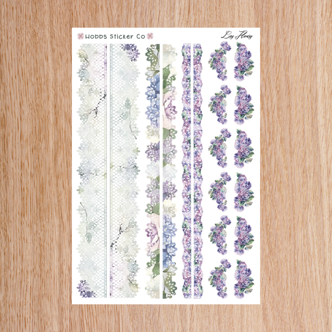 Les Fleurs Washi Strips Regular