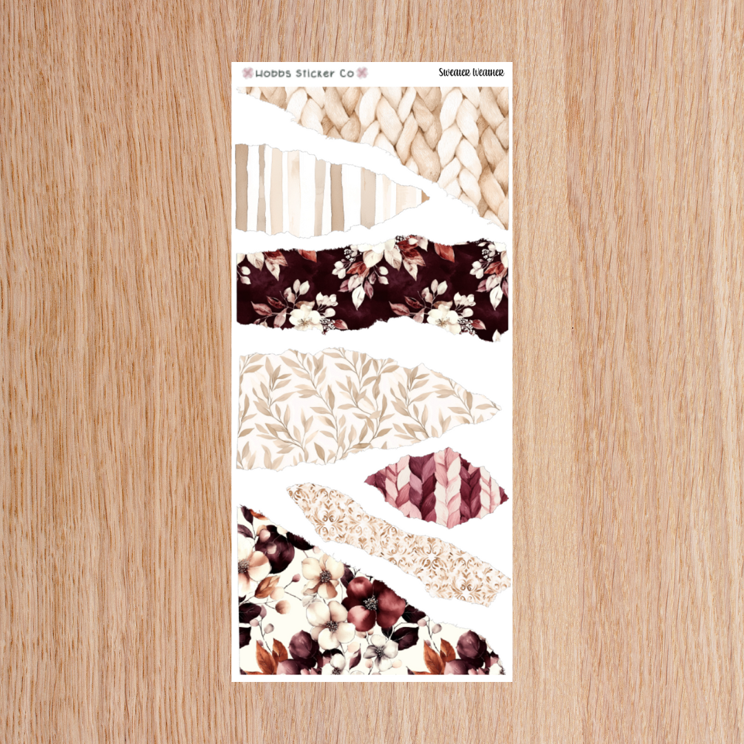 Sweater Weather Torn Paper Regular