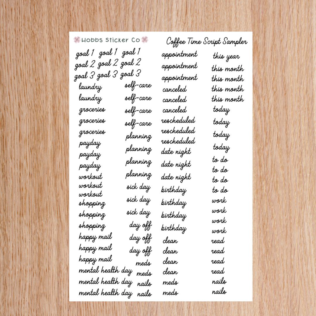 Coffee Time 2.0 Planner Setup Collection Unbound Regular