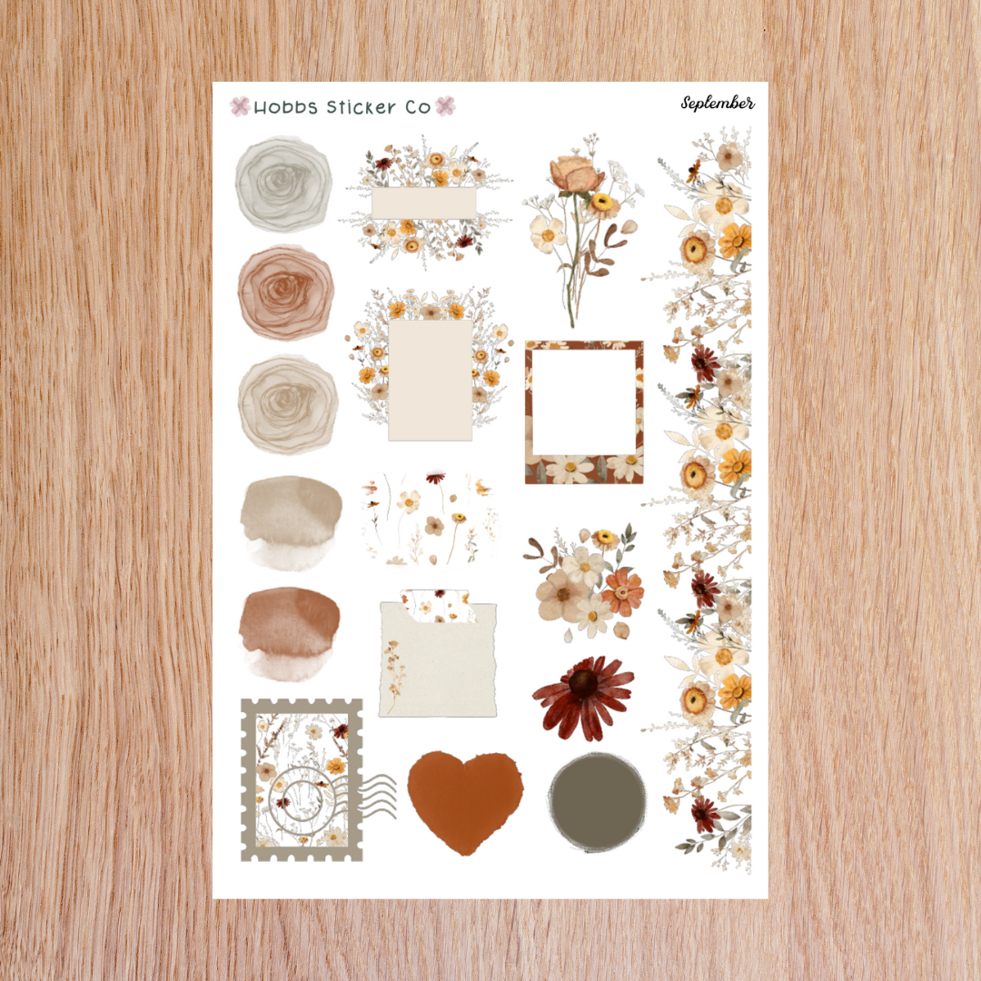 September Journaling Kit Page 2 Junior