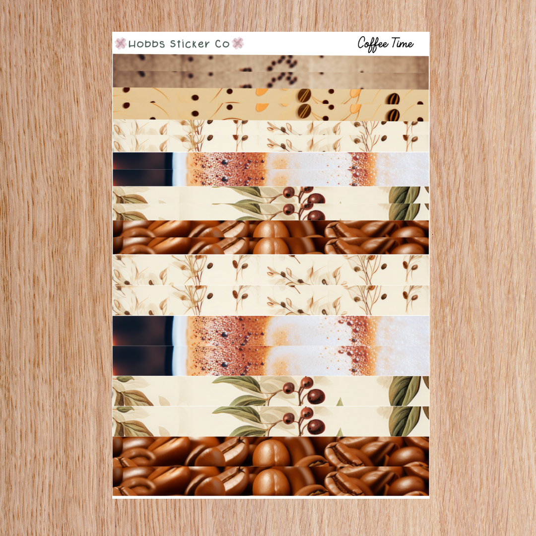 Coffee Time Planner Setup Collection Junior
