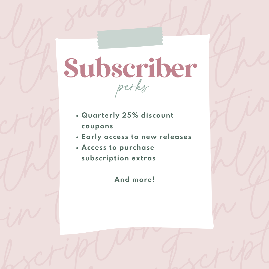 Monthly Sticker Subscription - Junior Size