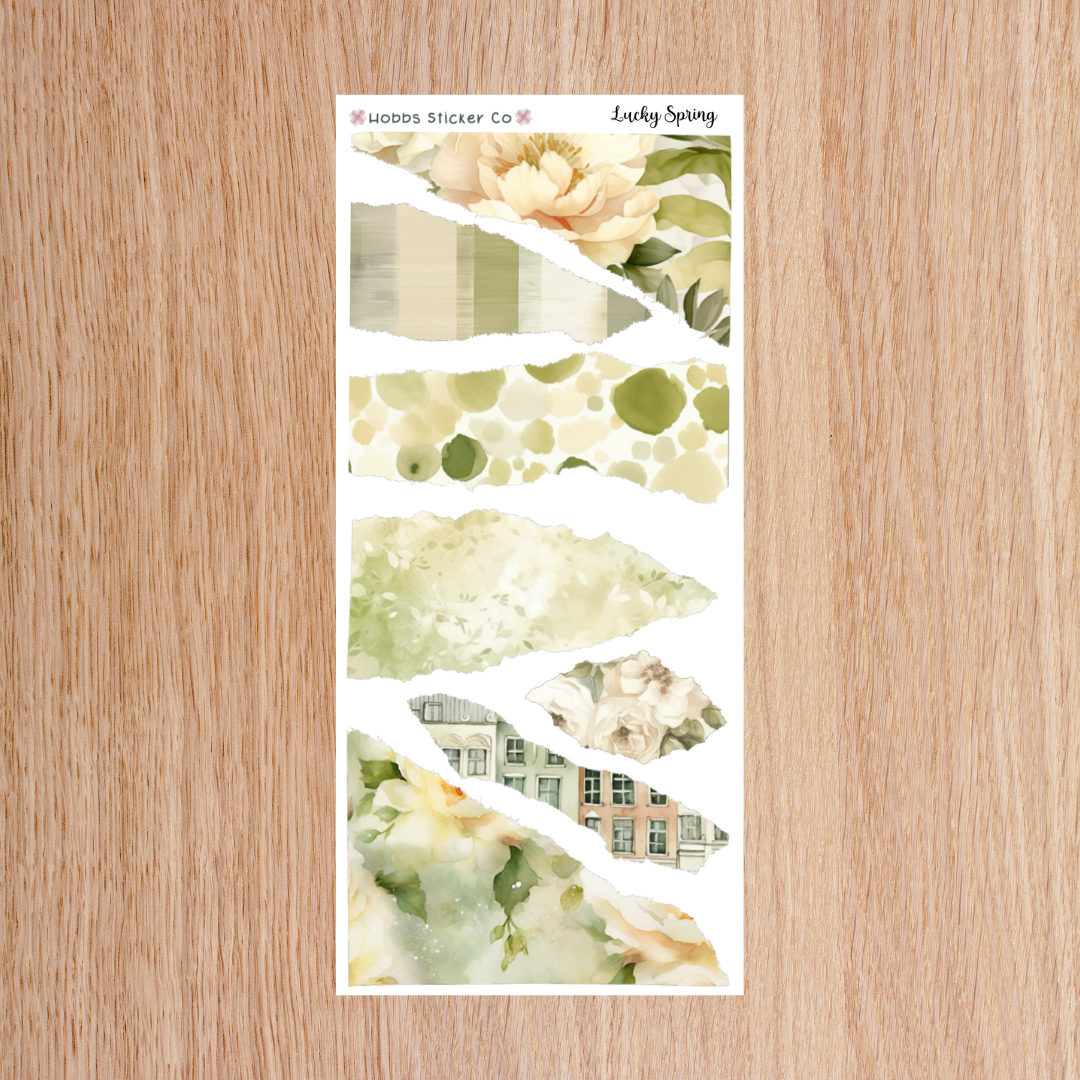 Lucky Spring Torn Paper Regular