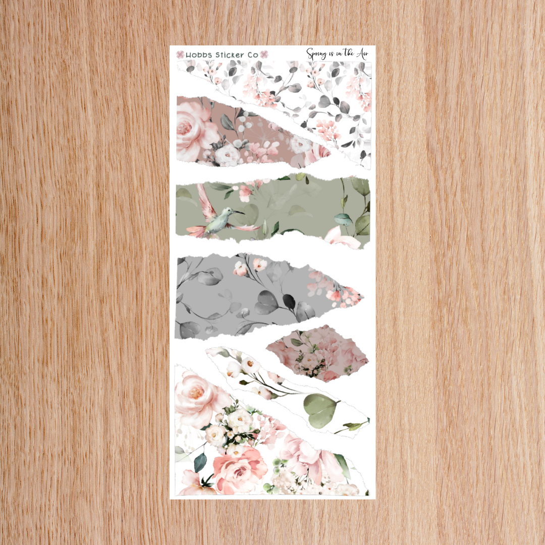 Spring is in the Air Torn Paper Junior
