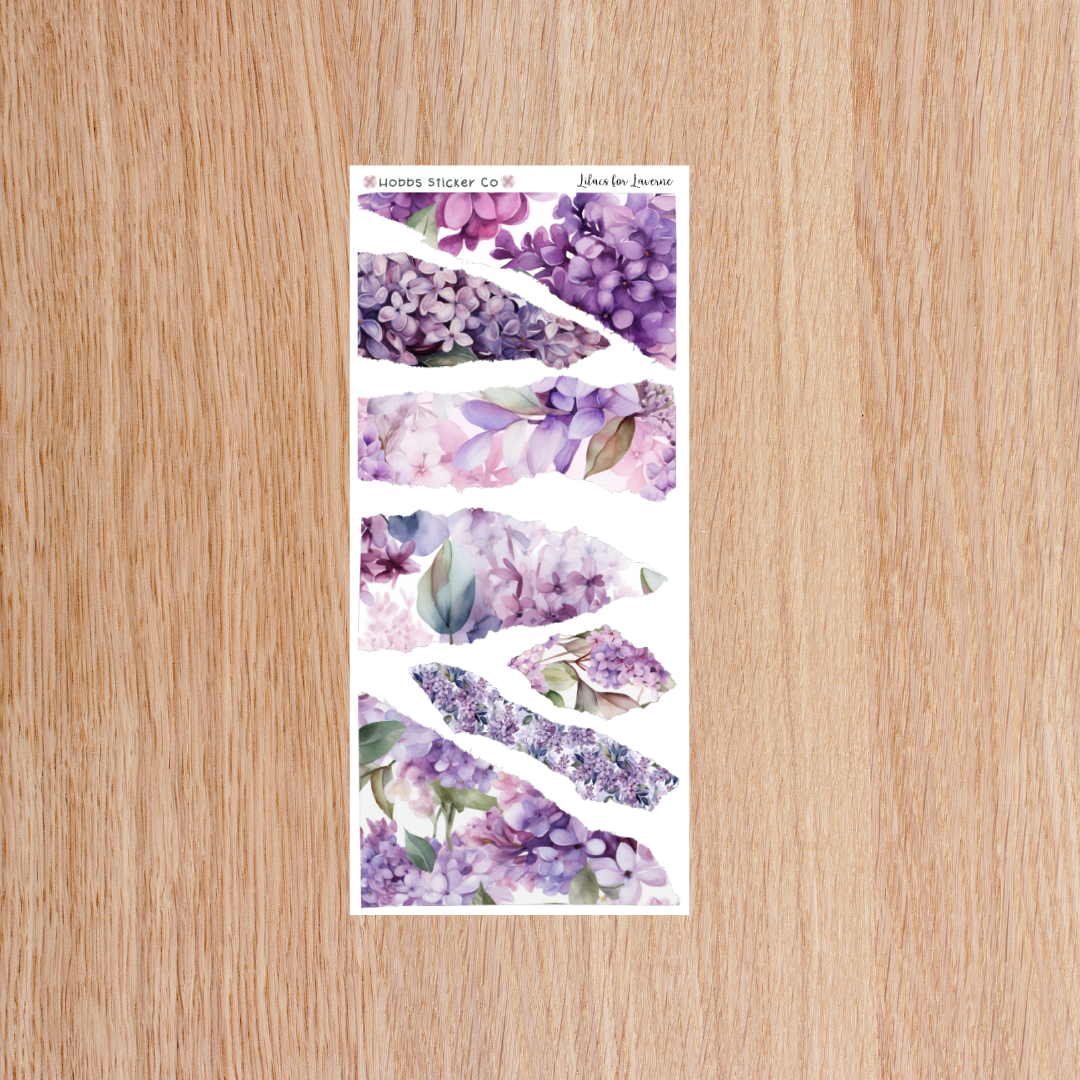 Lilacs for Laverne Torn Paper Regular