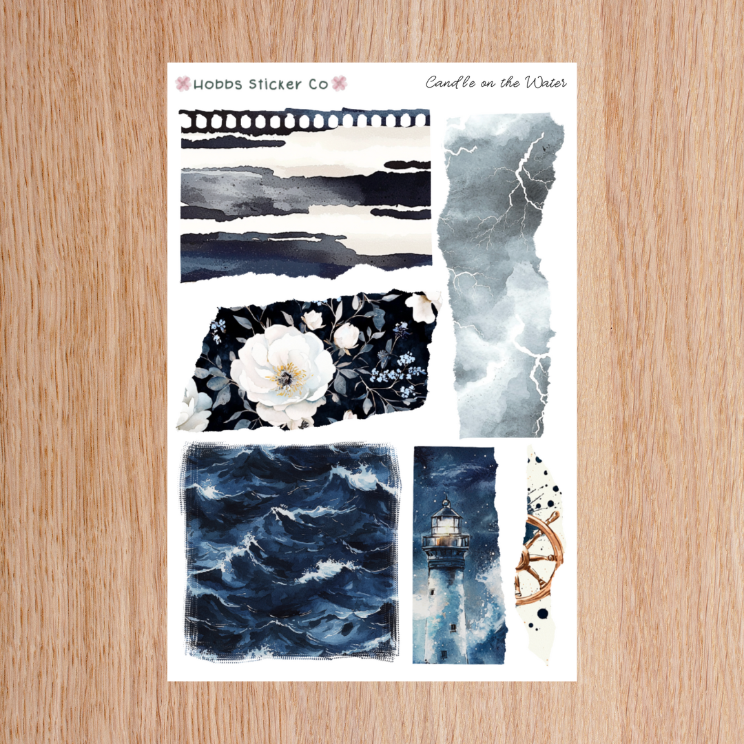 Candle on the Water Torn Paper Junior