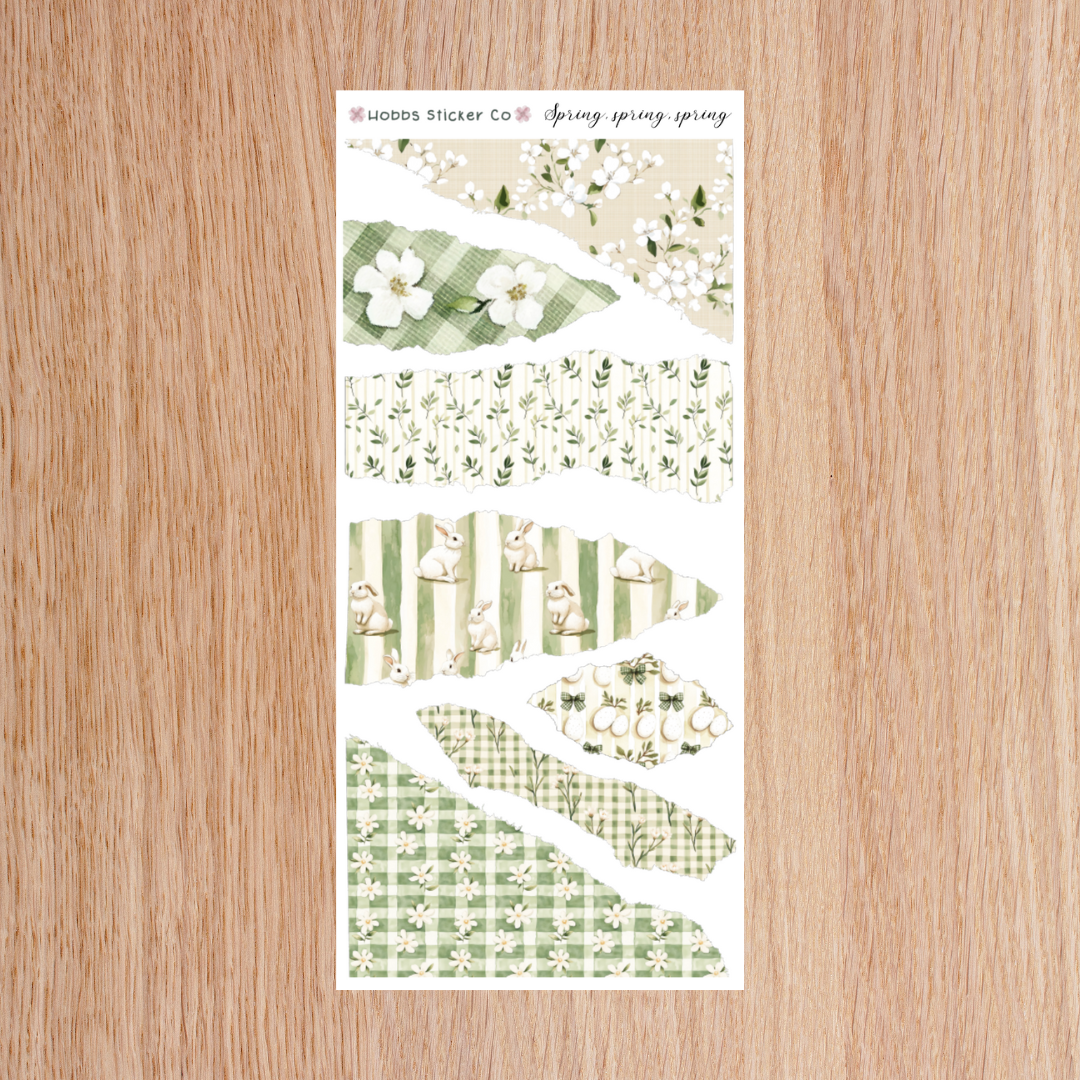 Spring Spring Spring Torn Paper Junior