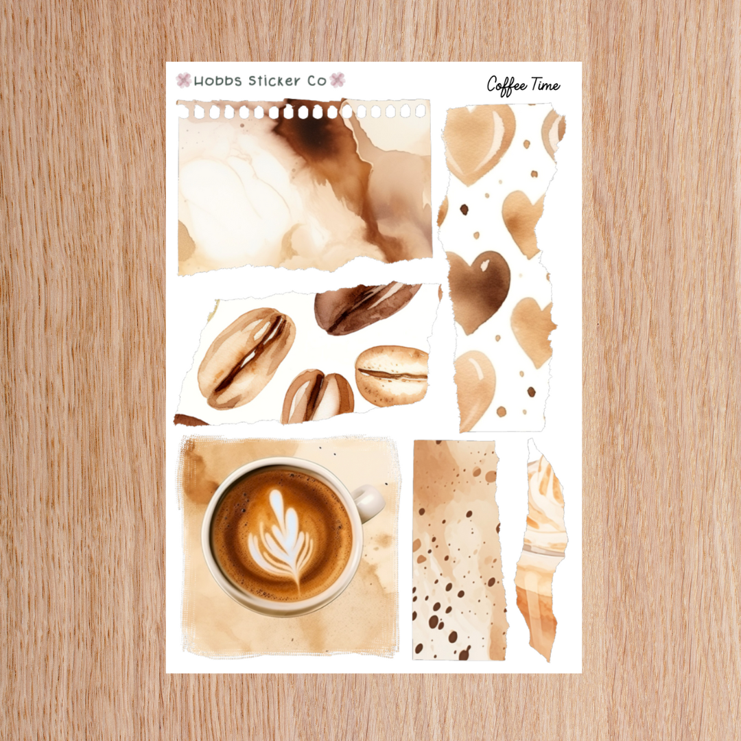 Coffee Time Planner Setup Collection Junior
