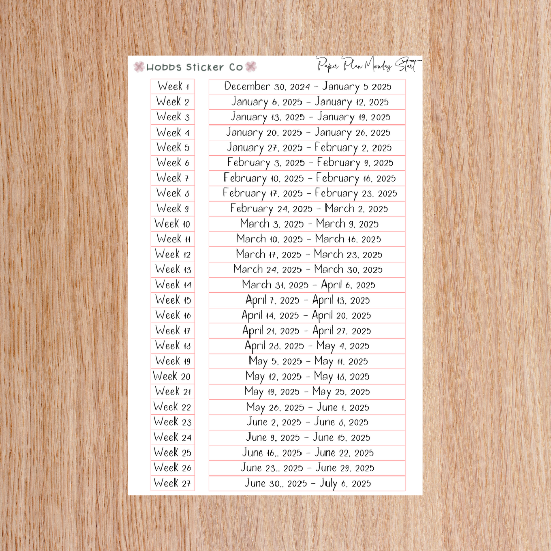 Paper Plan Planner Setup Collection Unbound Regular