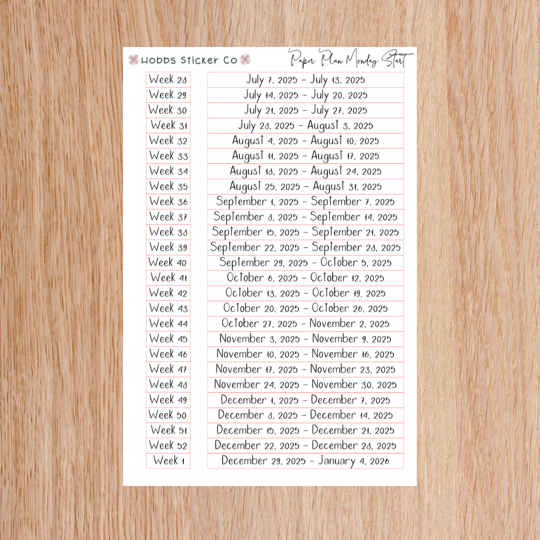 Paper Plan Planner Setup Collection Unbound Regular