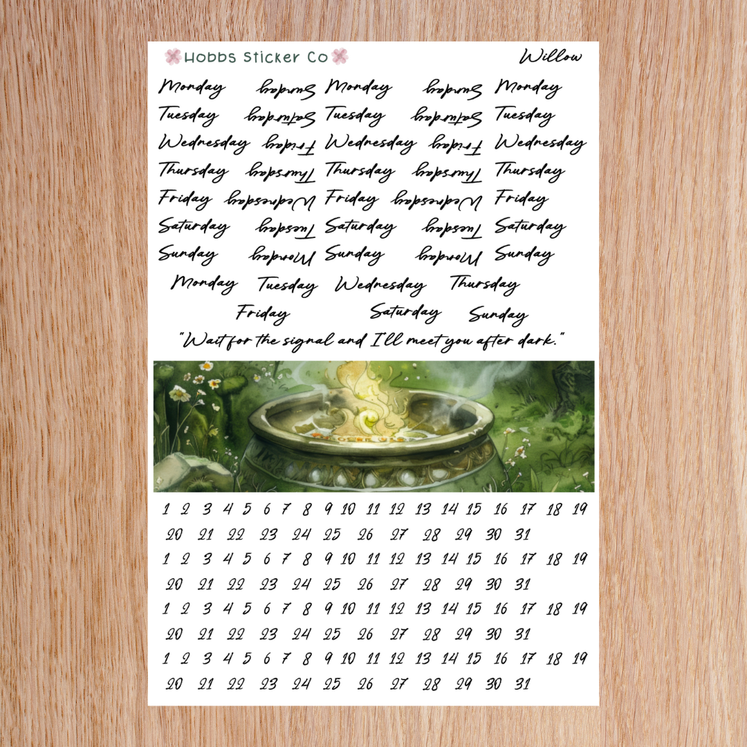 Willow Days and Numbers Regular