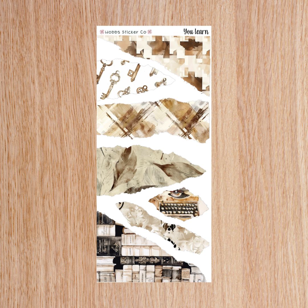 You Learn Torn Paper Regular