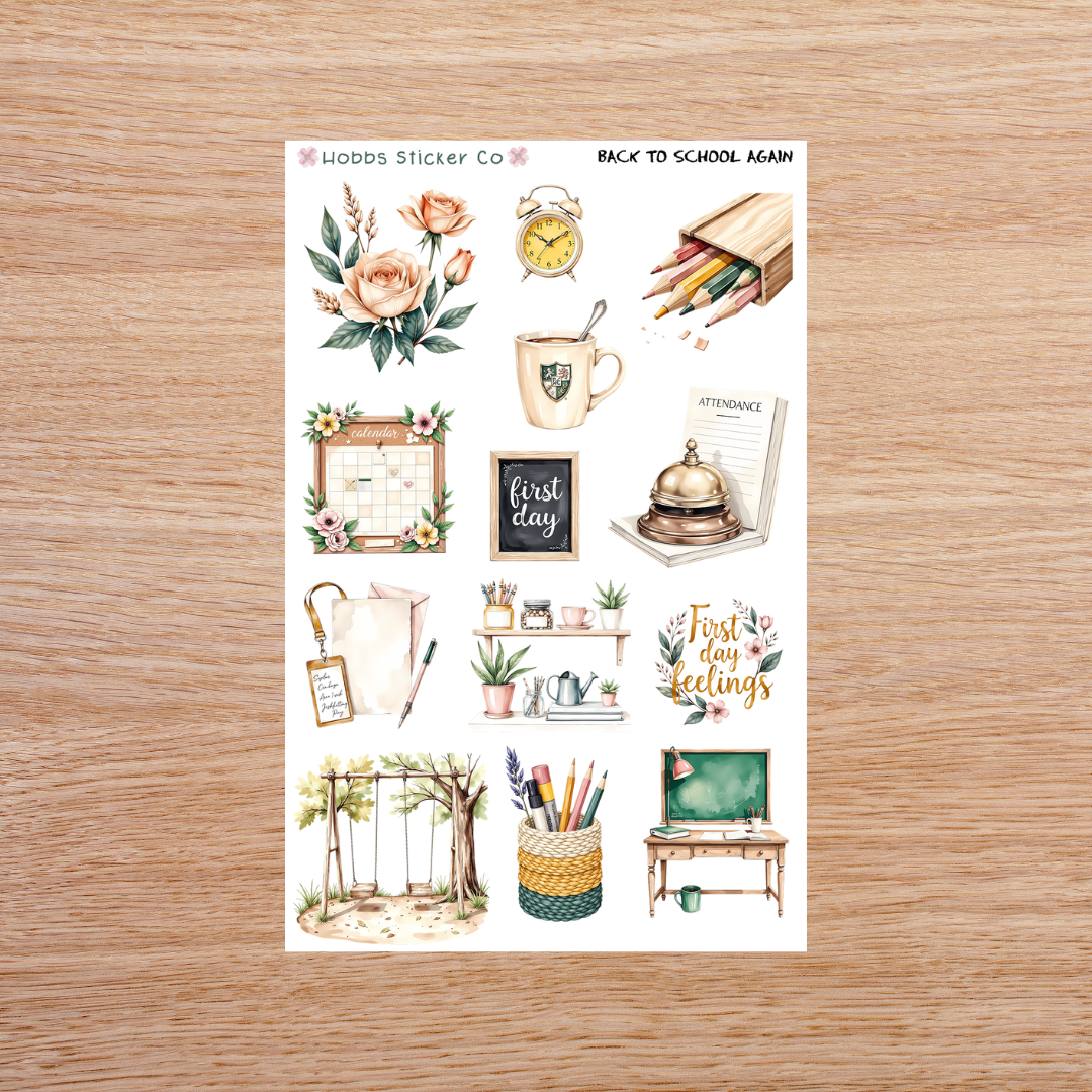 Back to School Again Deco Sheet 1 Regular