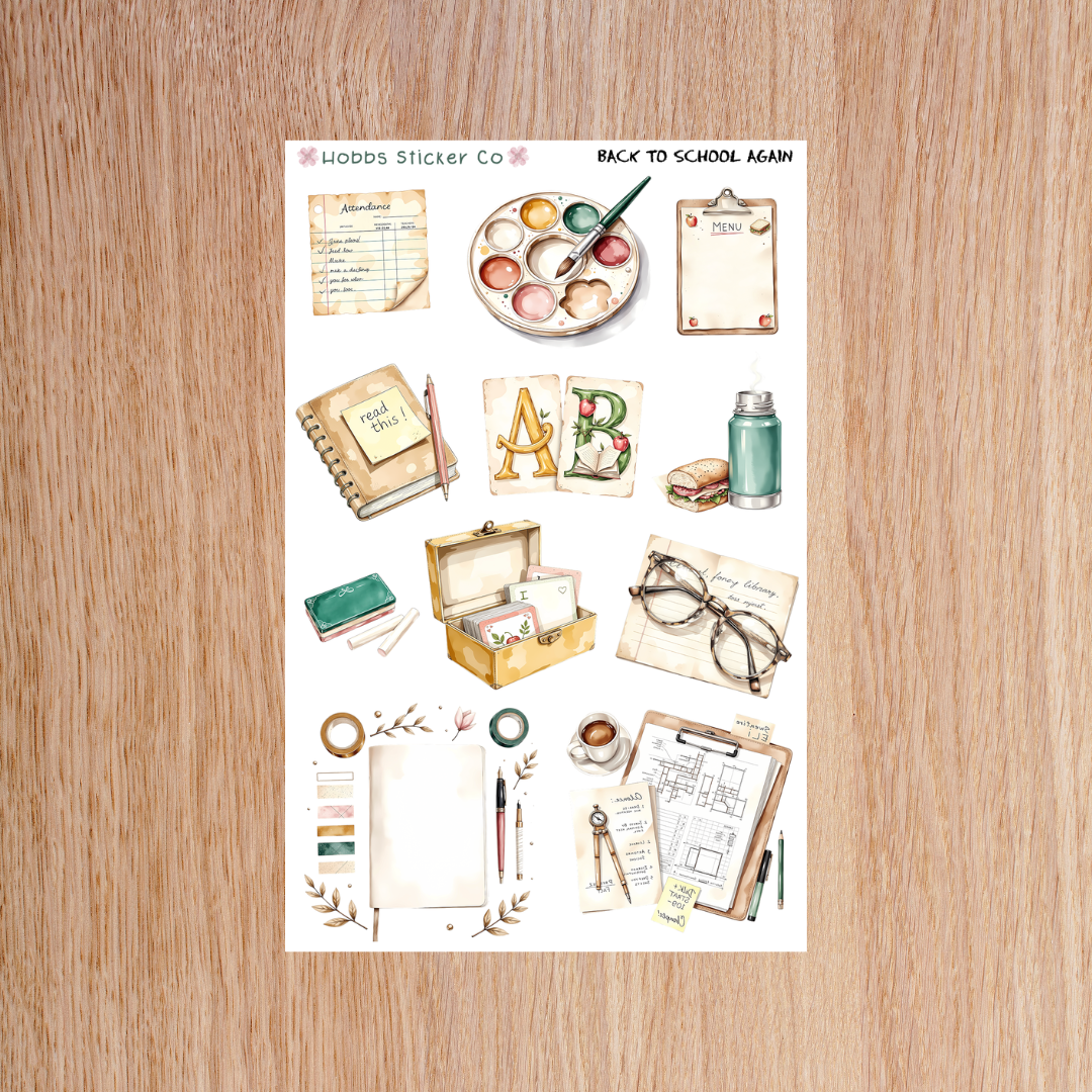 Back to School Again Deco Sheet 2 Regular
