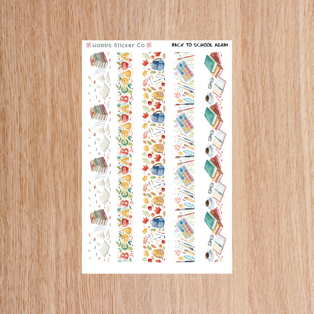 Back to School Again Washi Junior