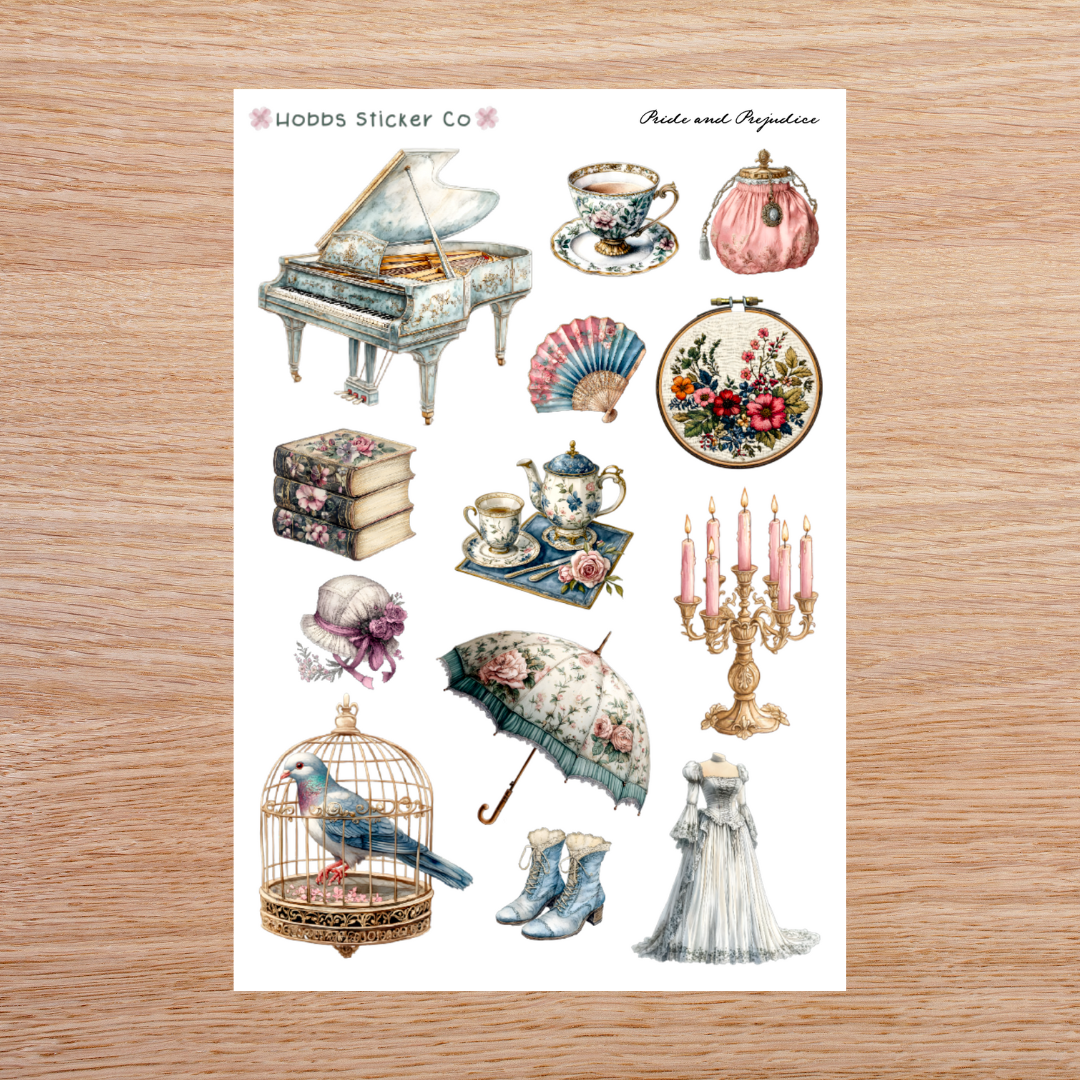 Pride and Prejudice Deco Sheet 1 Regular