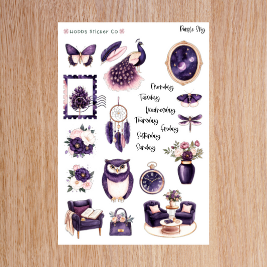 Purple Sky Journaling Kit Page 1 Regular