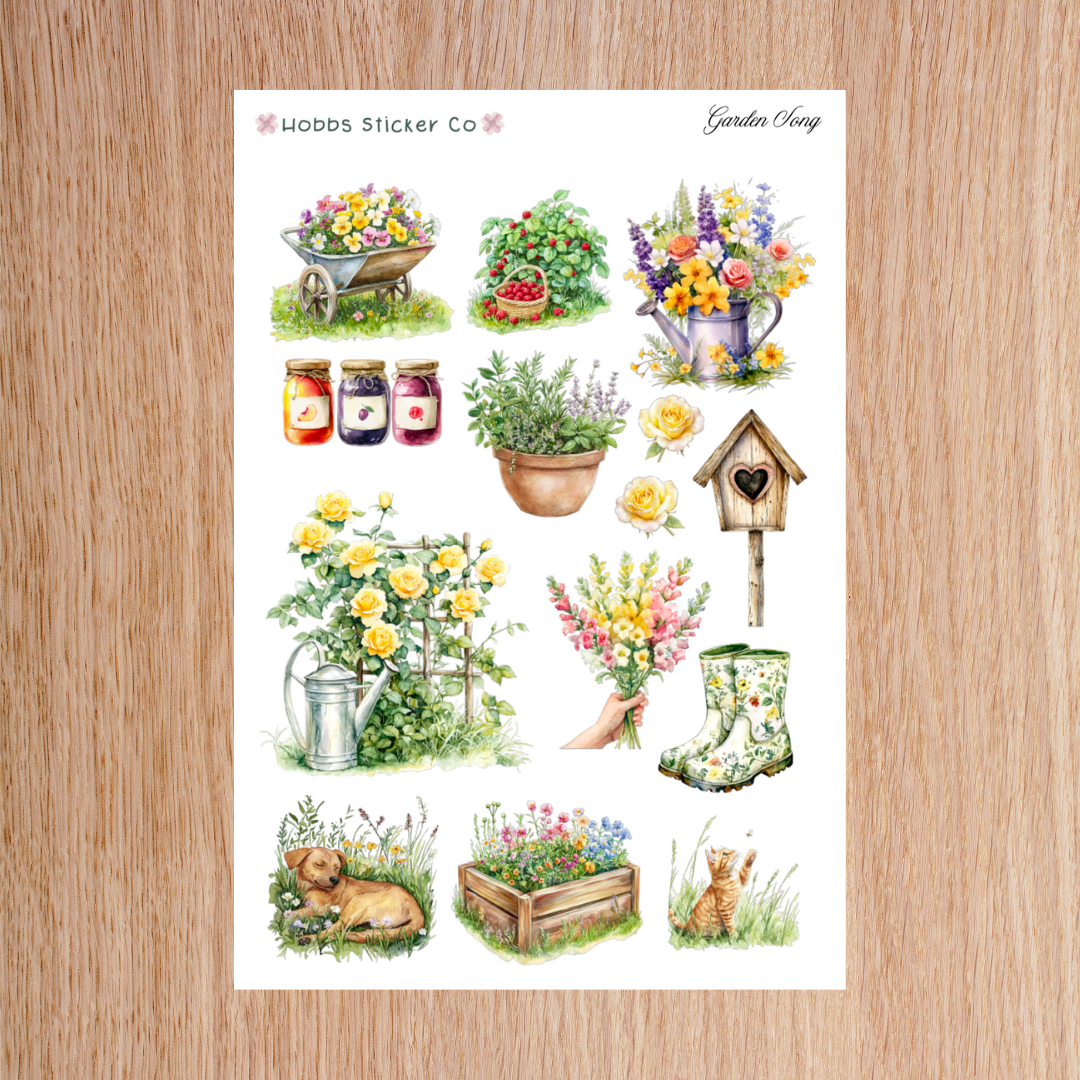 Garden Song Deco Sheet 3 Junior