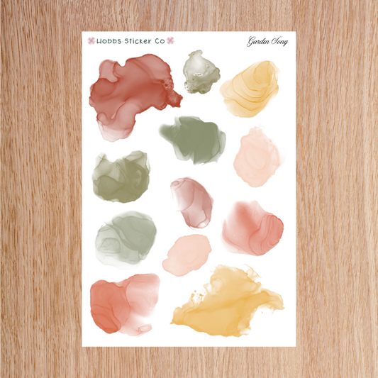 Garden Song Ink Splotches Junior