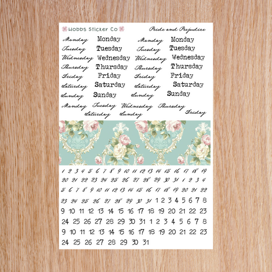 Pride and Prejudice Days and Numbers Junior