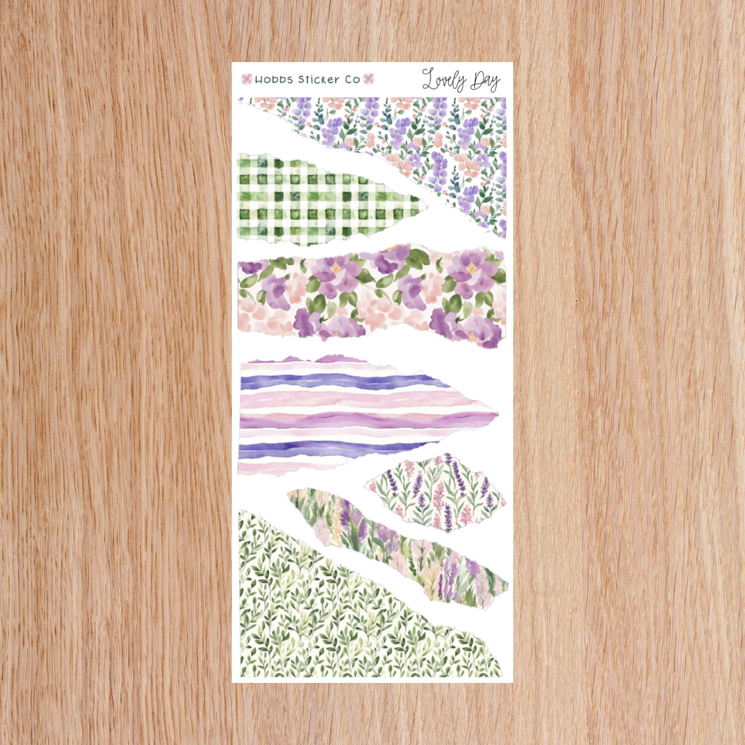 Lovely Day Torn Paper Regular