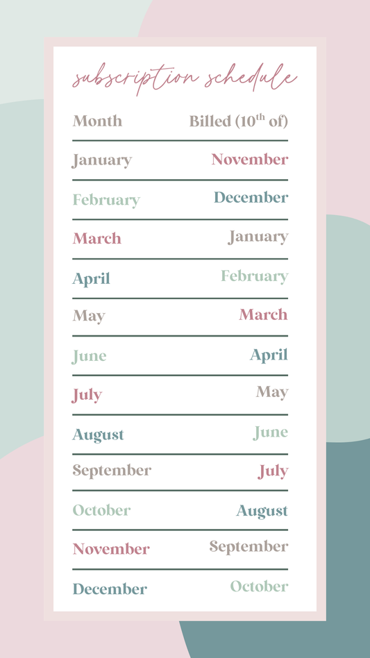 Monthly Sticker Subscription - Regular Size