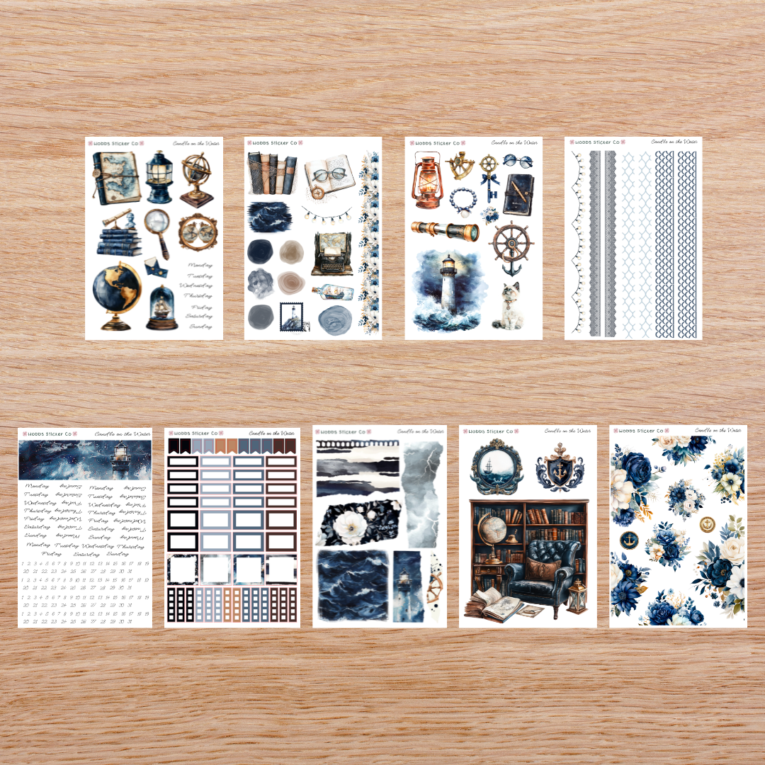 Candle on the Water Full Collection Regular, Washi Sticker Paper