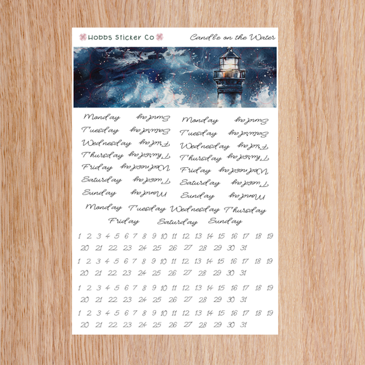 Candle on the Water Days and Numbers Scripts Junior