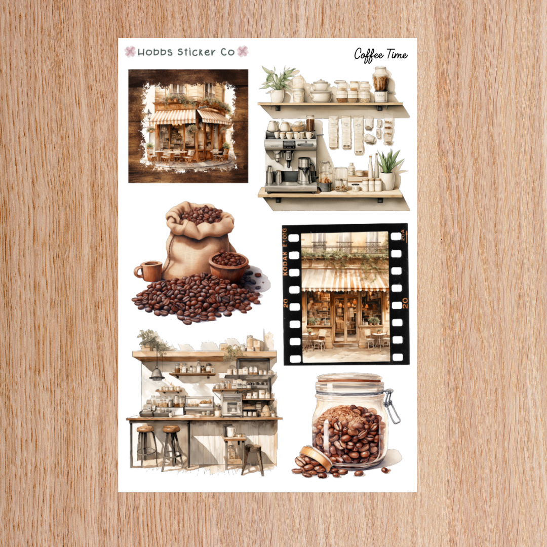 Coffee Time Deco Sheet 2 Junior