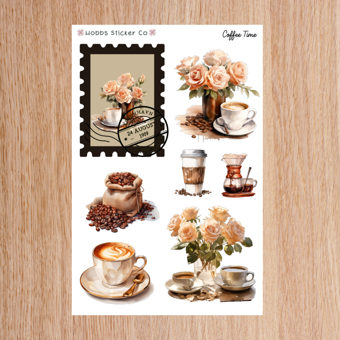 Coffee Time Deco Sheet 3 Regular