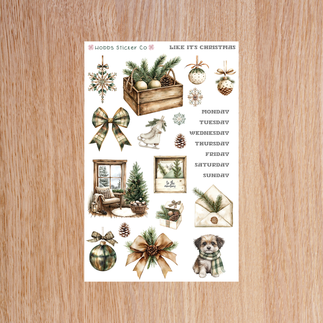 Like it's Christmas Journaling Kit 1 Regular