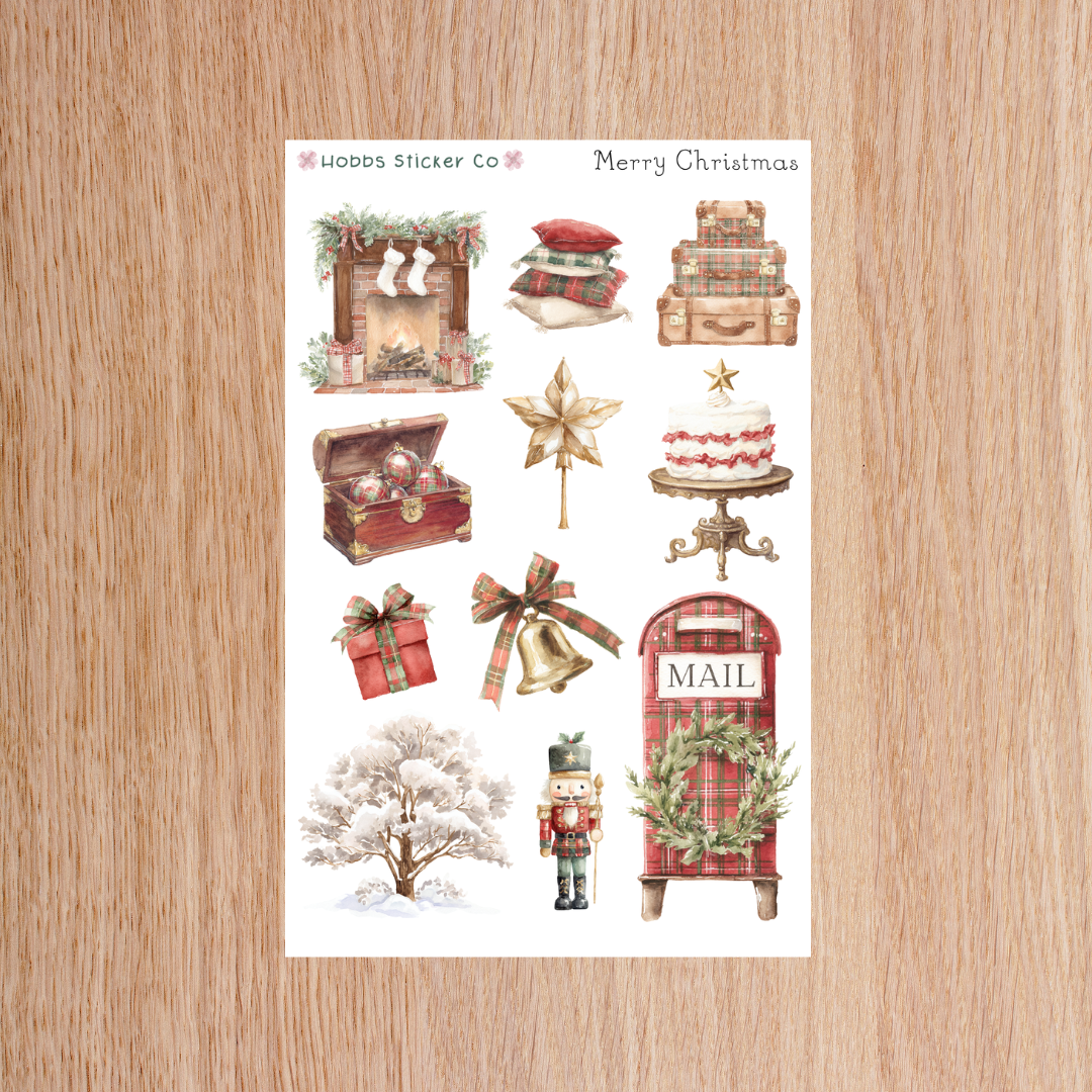 Merry Christmas Deco Sheet Regular