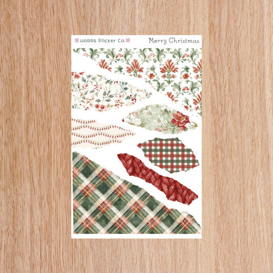 Merry Christmas Torn Elements Junior