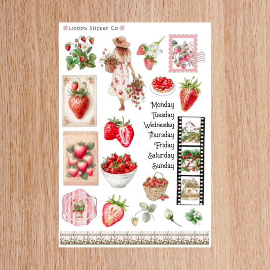 Strawberry Fields Forever Journaling Kit Page 1 Junior