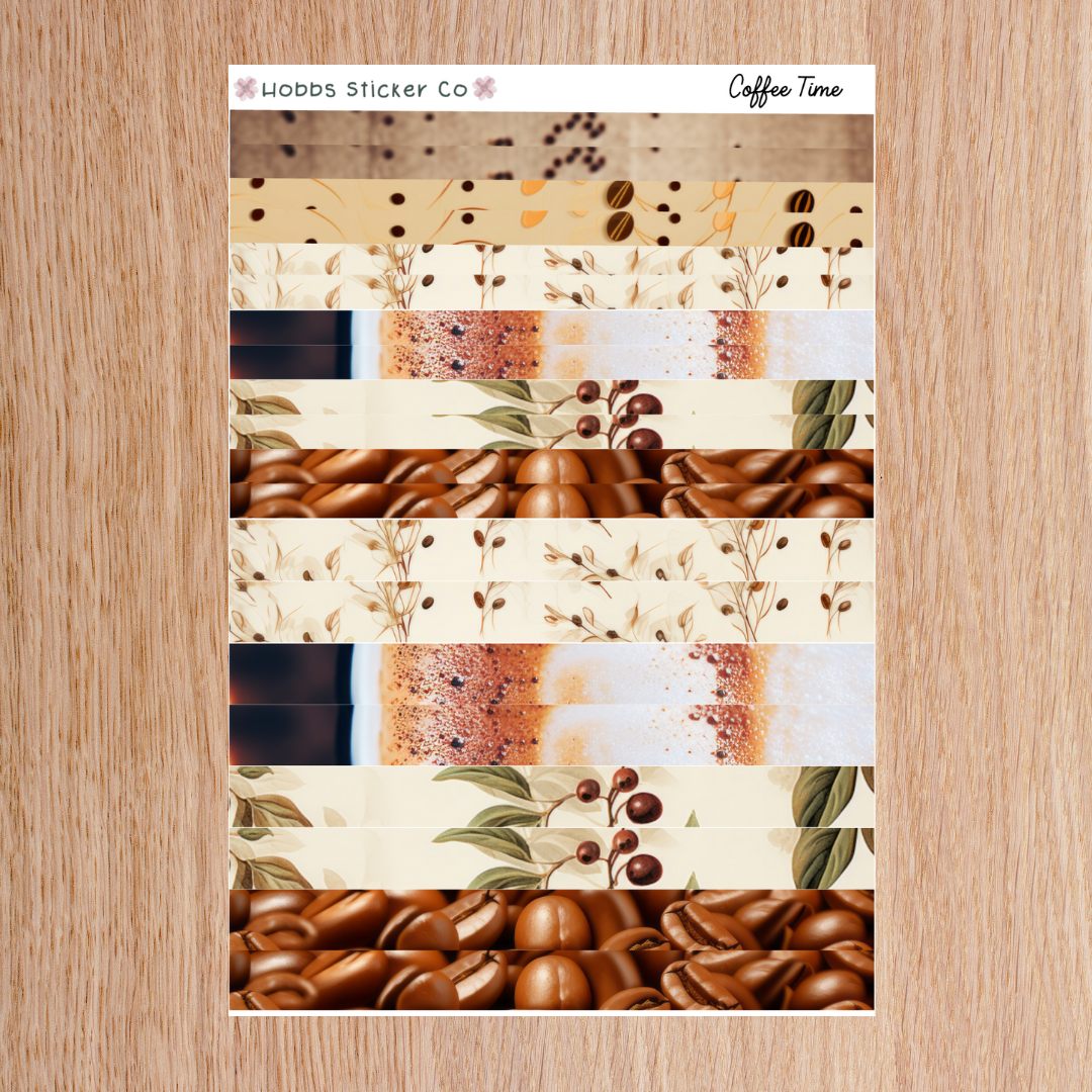 Coffee Time Horizontal Washi Junior