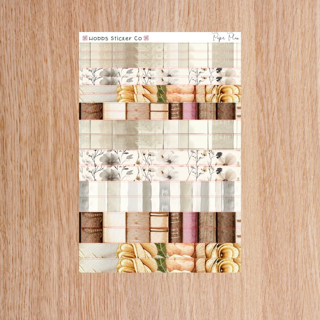 Paper Plan Horizontal Washi Regular