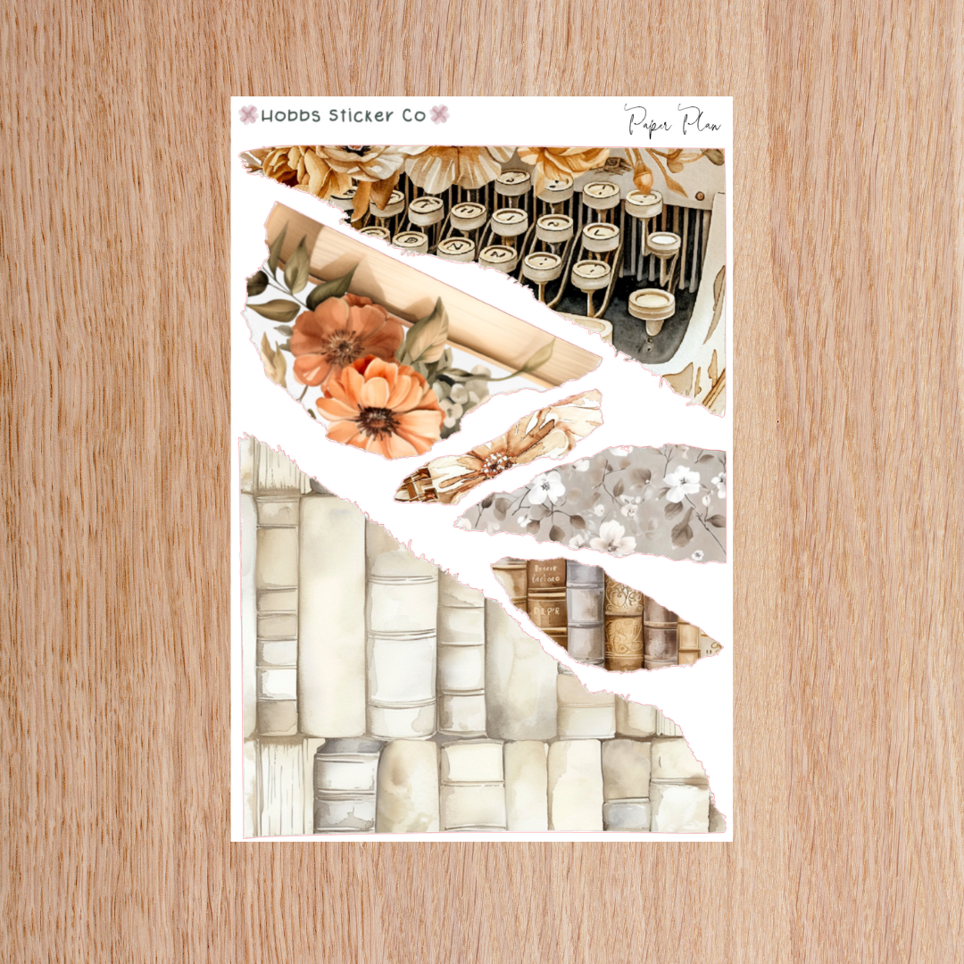 Paper Plan Torn Elements 2 Regular Hobbs Sticker Co