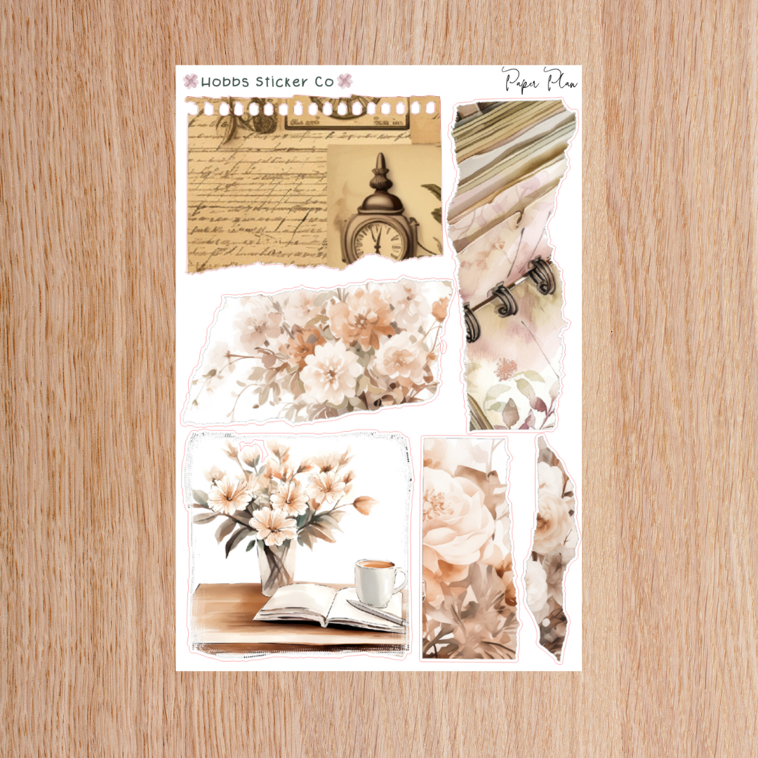 Paper Plan Torn Elements 1 Regular Hobbs Sticker Co